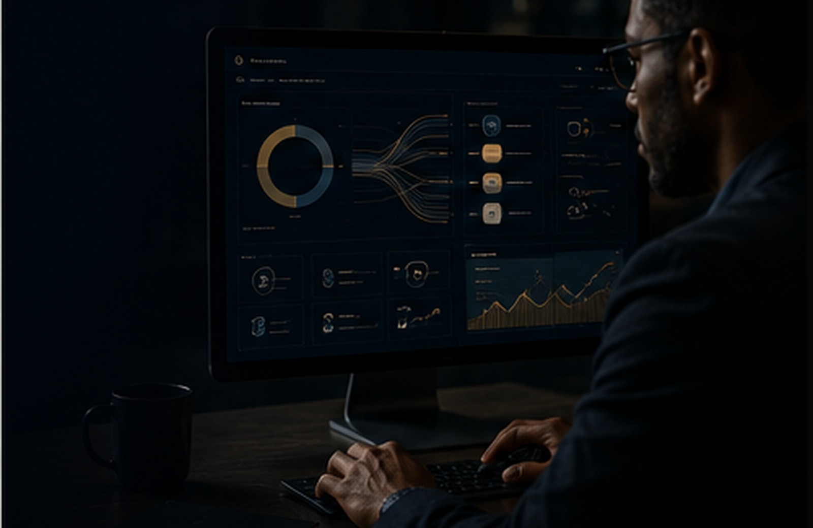 A consultant reviewing a data consent dashboard